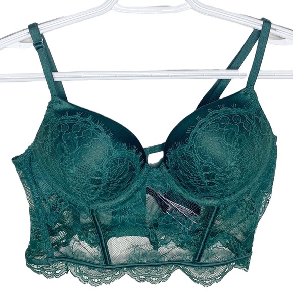 Victoria's Secret Other - Victoria’s Secret emerald Very Sexy Push up Corset bustier size 36B